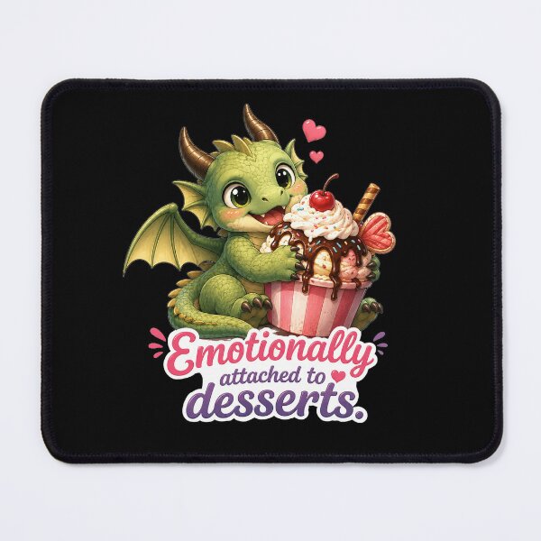Item preview, Funny Dessert Lover Dragon Art designed and sold by Hatchling Hollow.