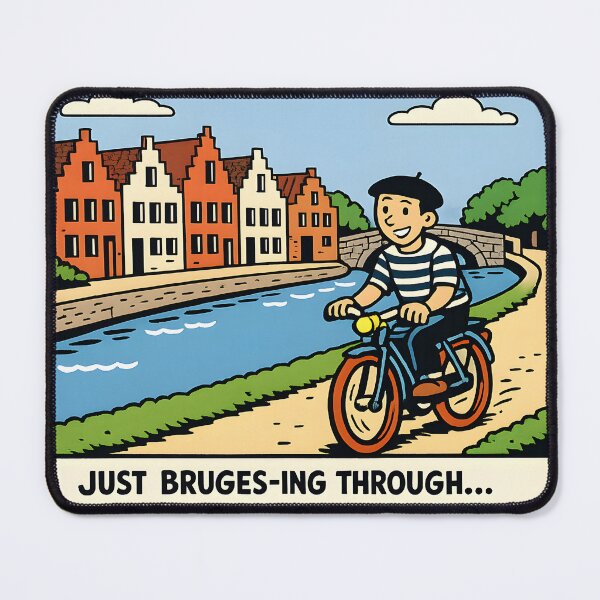 Item preview, Just Bruges-ing Through designed and sold by KungPowUnicorn.