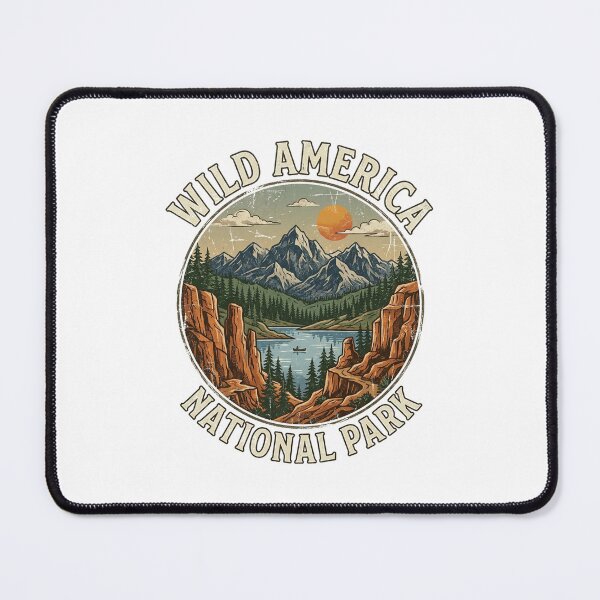 Item preview, National Park Vintage Retro Mountains Lake Kayak Adventure designed and sold by longngusuc.