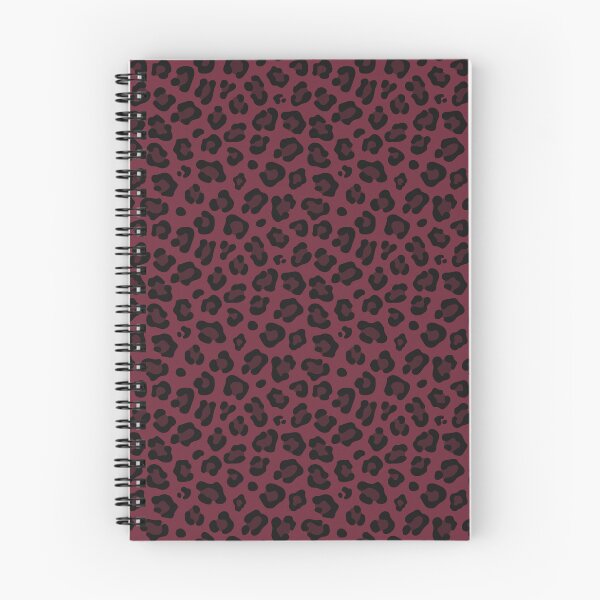 Item preview, Burgundy and Black leopard print designed and sold by pattern-archive.