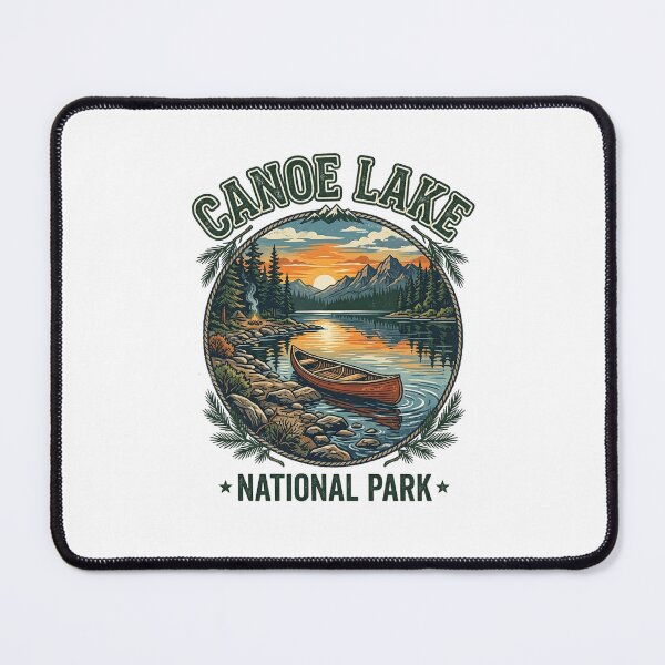 Item preview, Canoe Lake National Park Vintage Sunset Lake Scene designed and sold by longngusuc.