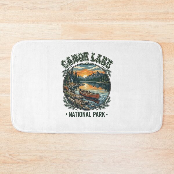 Item preview, Canoe Lake National Park Vintage Sunset Lake Scene designed and sold by longngusuc.