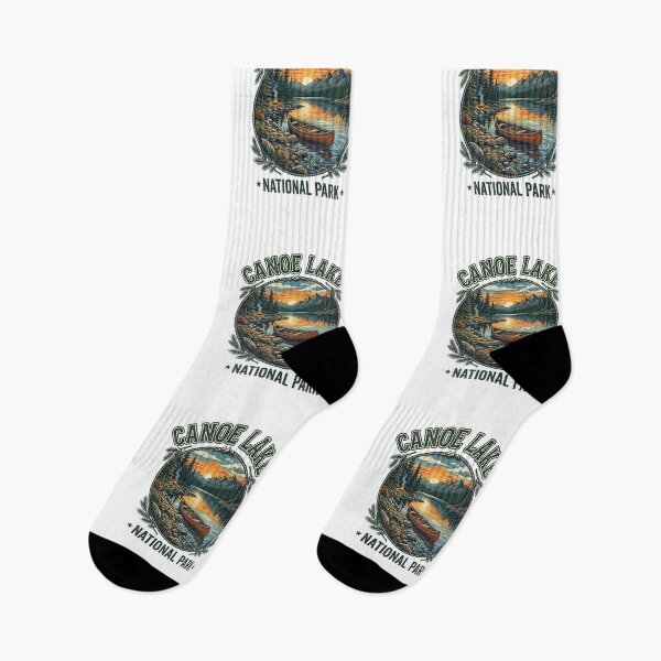 Item preview, Canoe Lake National Park Vintage Sunset Lake Scene designed and sold by longngusuc.