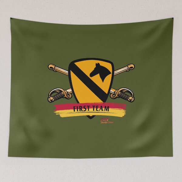 Item preview, 1st Cavalry Division Tribute | First Team Military Heritage Design designed and sold by SupportClassSavage.