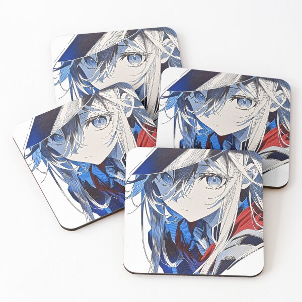 Item preview, Blue-Eyed Anime Girl Portrait | Elegant Manga Character Aesthetic Art designed and sold by Dyan4.