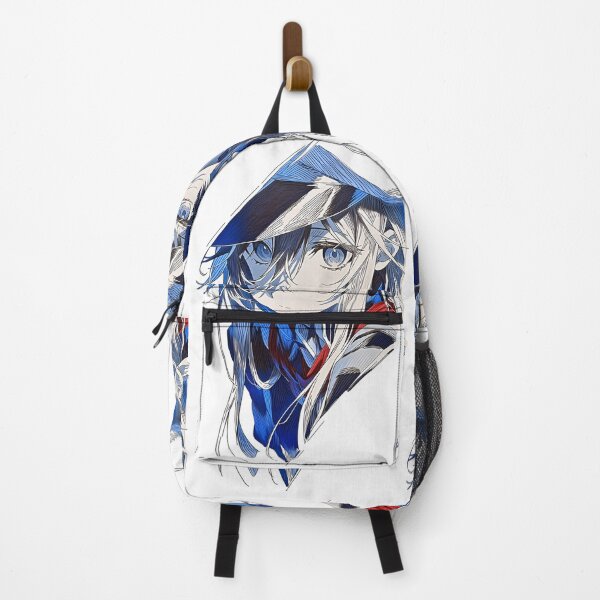 Item preview, Blue-Eyed Anime Girl Portrait | Elegant Manga Character Aesthetic Art designed and sold by Dyan4.