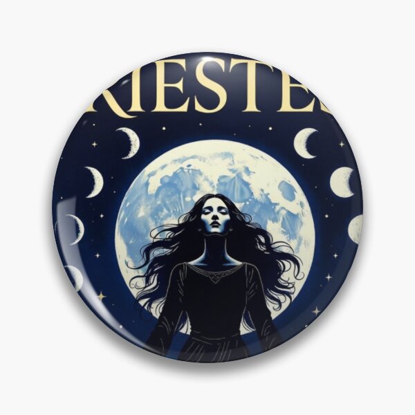 Item preview, Starlit Priestess Moon Phases Design | Celestial Witch Goddess Art designed and sold by GalleryPeak.