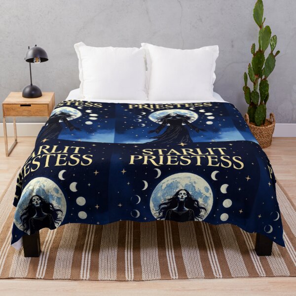 Item preview, Starlit Priestess Moon Phases Design | Celestial Witch Goddess Art designed and sold by GalleryPeak.