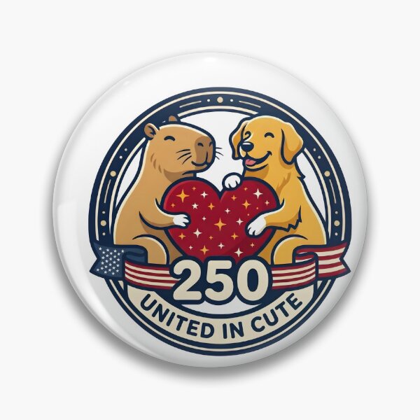 Item preview, United in Cute USA 250 Capybara Dog Heart designed and sold by laughingshirts.