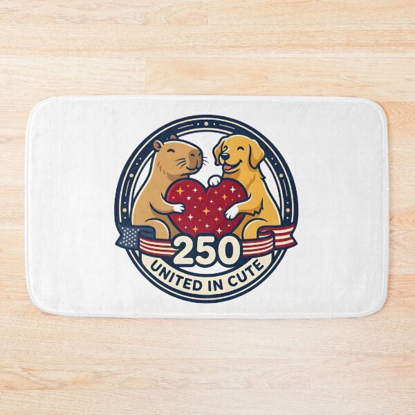 Item preview, United in Cute USA 250 Capybara Dog Heart designed and sold by laughingshirts.