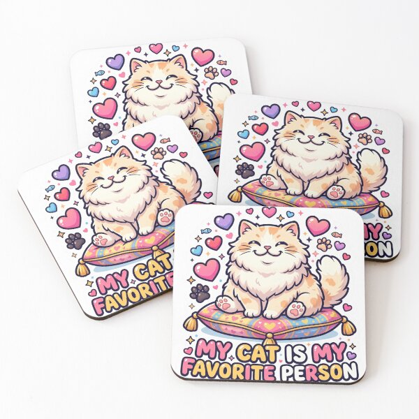 Item preview, My Cat Is My Favorite Person Funny Cat Lover Design designed and sold by Pixel Analytics.