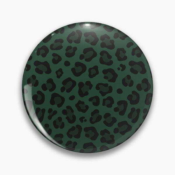 Item preview, Forest Green and Black leopard print designed and sold by pattern-archive.