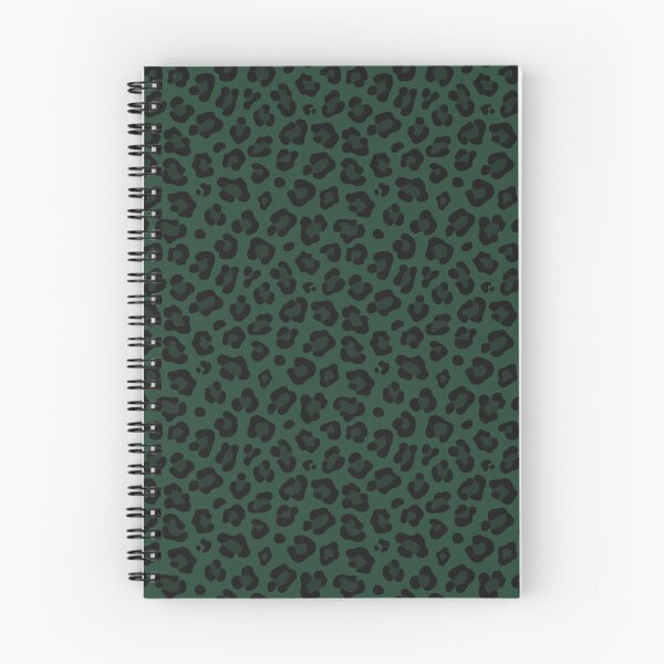 Item preview, Forest Green and Black leopard print designed and sold by pattern-archive.