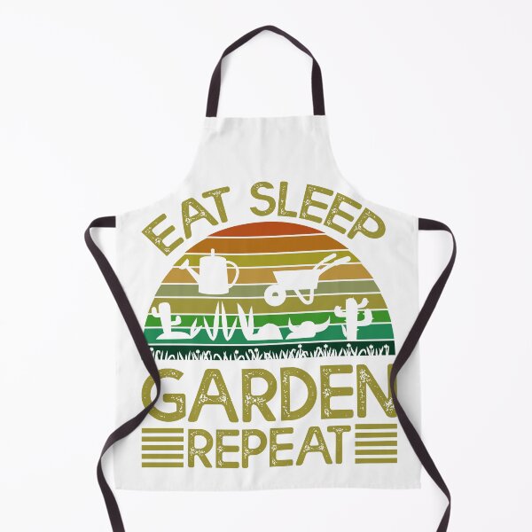 Item preview, Eat Sleep Garden Repeat Retro Gardening Slogan designed and sold by SP Motif.