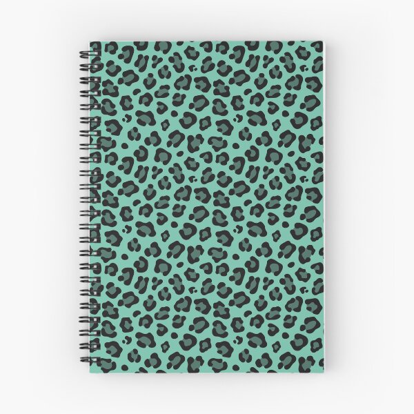 Item preview, Pastel Green and Black leopard print designed and sold by pattern-archive.