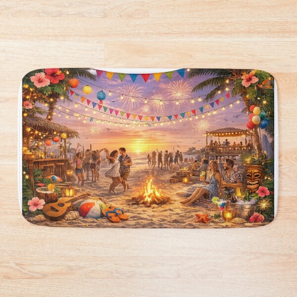 Item preview, Beach Party dance– Tropical Summer Celebration Art designed and sold by Hookesmode.