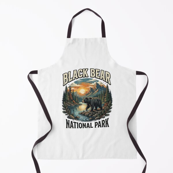 Item preview, Black Bear National Park Vintage Outdoor Adventure Scene designed and sold by longngusuc.