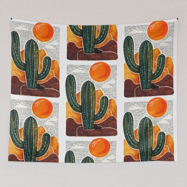 Item preview, Boho Desert Cactus Art designed and sold by colorcodedmess.