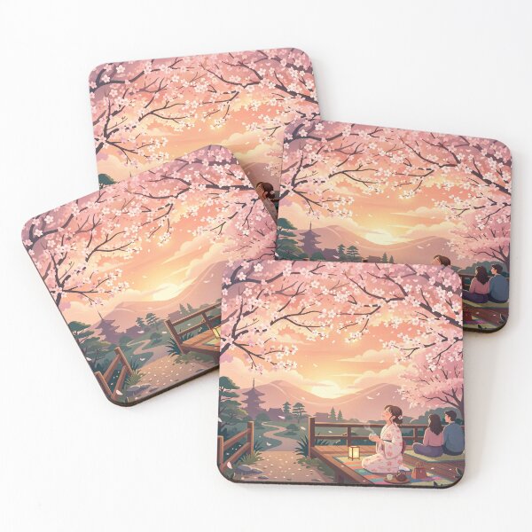 Item preview, Hanami at Golden Hour designed and sold by Prachodayat Artworks.