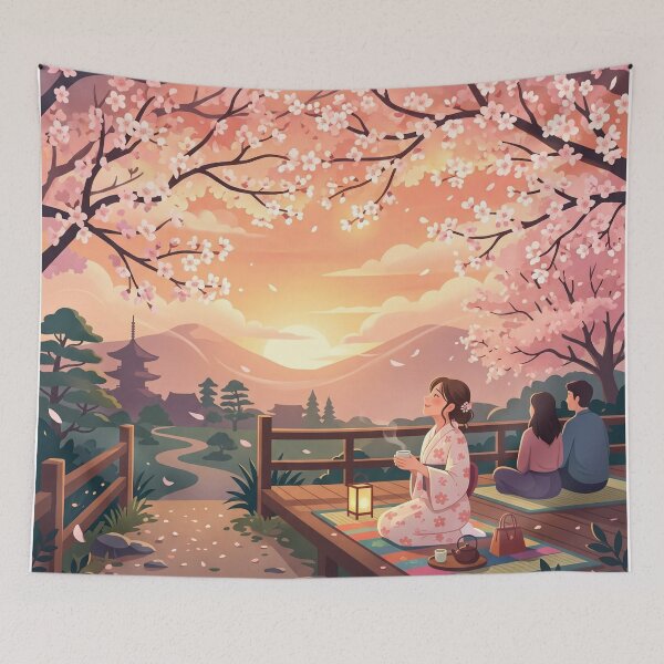 Item preview, Hanami at Golden Hour designed and sold by Prachodayat Artworks.