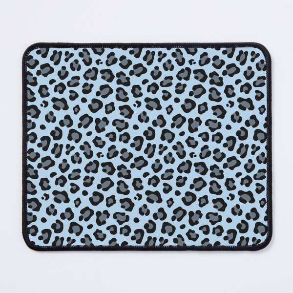 Item preview, Ice Blue and Black leopard print designed and sold by pattern-archive.