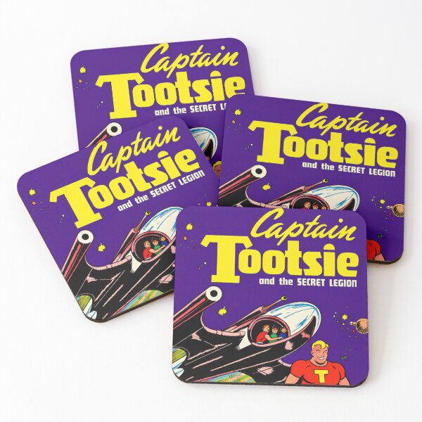 Item preview, Captain Tootsie and the Secret Legion – 1950s Heroic Retro Comic Art designed and sold by Analog Aura .