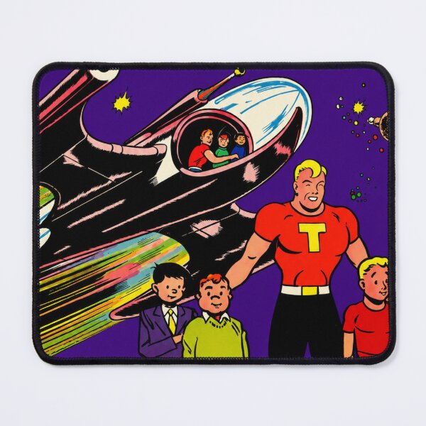 Item preview, Captain Tootsie and the Secret Legion – 1950s Heroic Retro Comic Art designed and sold by Analog Aura .