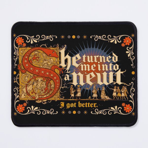 Item preview, Medieval Newt Humor Illuminated Script designed and sold by Sugengthecraftd.