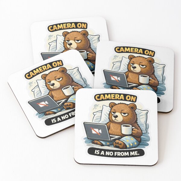 Item preview, Work From Home Bear Camera Off Gift designed and sold by Gentlestate.
