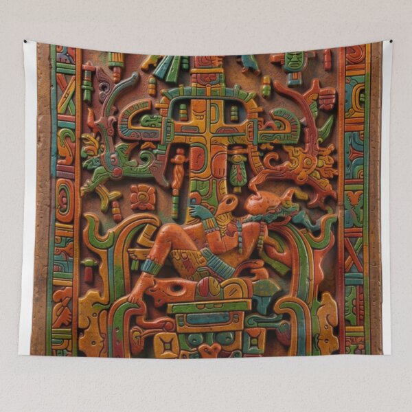 Item preview, Mayan King The Great Pacal - Ancient Astronaut designed and sold by Kirrindy Designs.