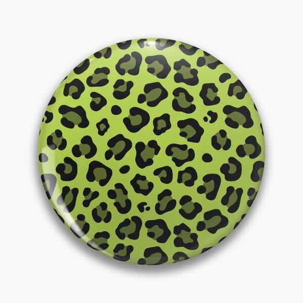 Item preview, Lime and Black leopard print designed and sold by pattern-archive.