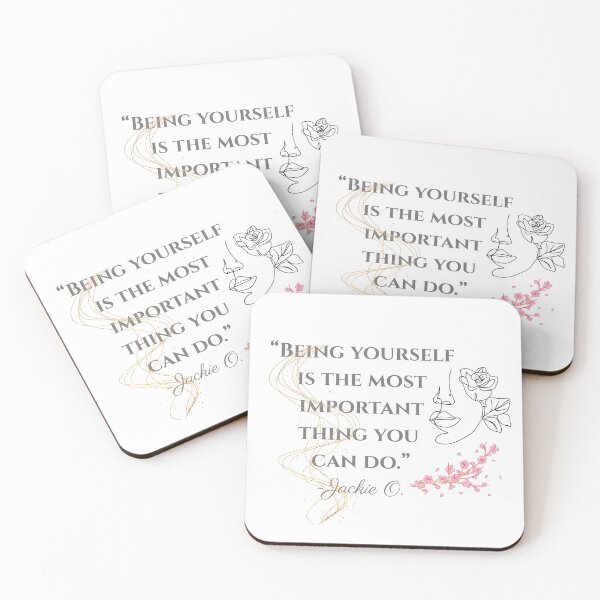 Item preview, Be Yourself — Jackie O Inspirational Quote Art designed and sold by iconiqueart.