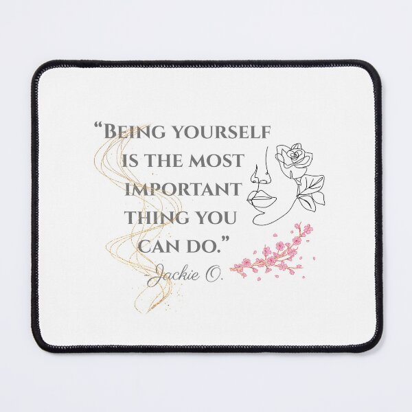 Item preview, Be Yourself — Jackie O Inspirational Quote Art designed and sold by iconiqueart.