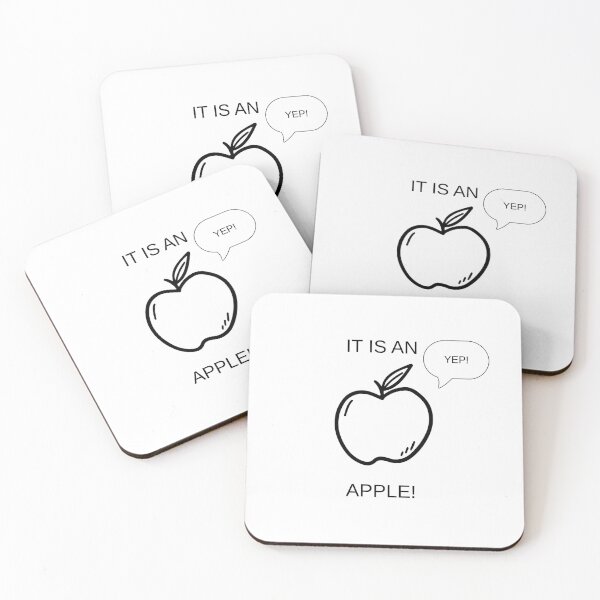 Item preview, It Is an Apple – Funny Absurd Apple Meme Design designed and sold by Rolta.