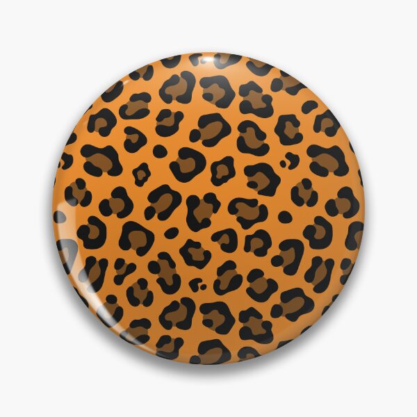 Item preview, Orange and Black leopard print designed and sold by pattern-archive.