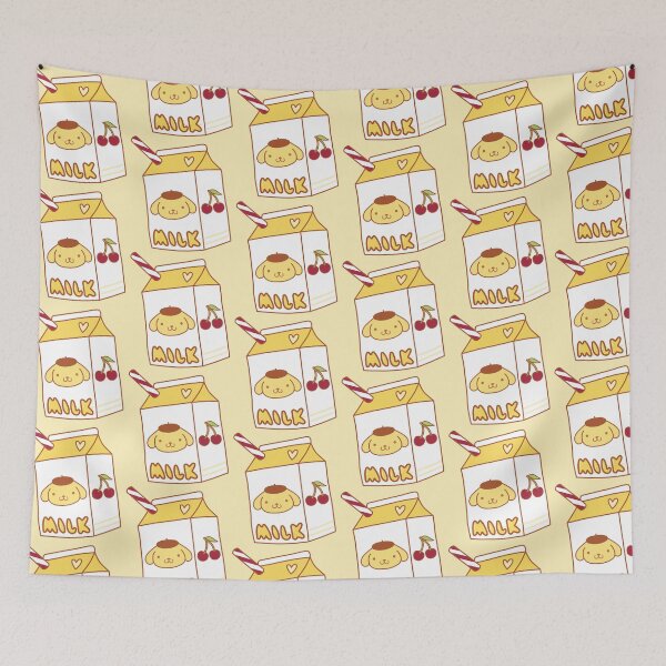 Item preview, kawaii pompompurin milk cartoon box designed and sold by MoTaraDesigns.
