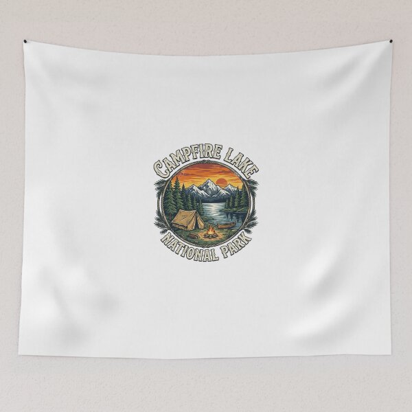 Item preview, Camping Lake National Park Vintage Adventure Outdoors Gear designed and sold by longngusuc.