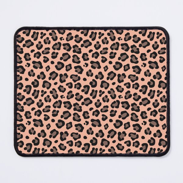 Item preview, Peach and Black leopard print designed and sold by pattern-archive.