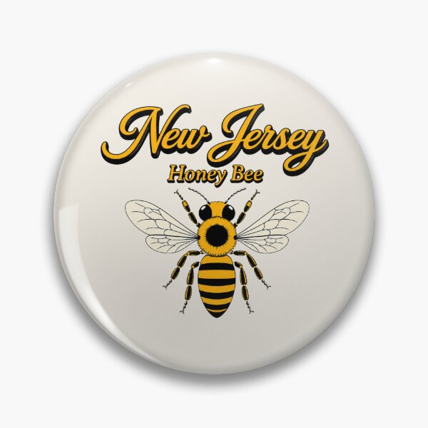 Item preview, New Jersey Honey Bee Retro State Insect Poster designed and sold by The-Drip-Studio.