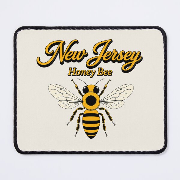 Item preview, New Jersey Honey Bee Retro State Insect Poster designed and sold by The-Drip-Studio.