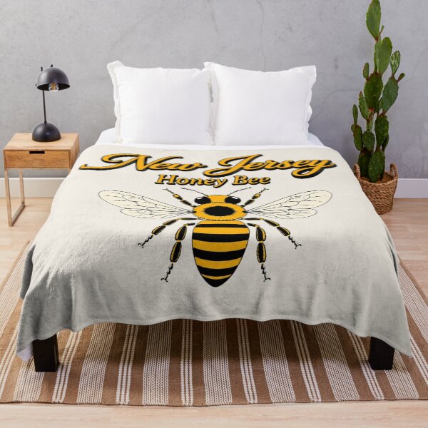 Item preview, New Jersey Honey Bee Retro State Insect Poster designed and sold by The-Drip-Studio.
