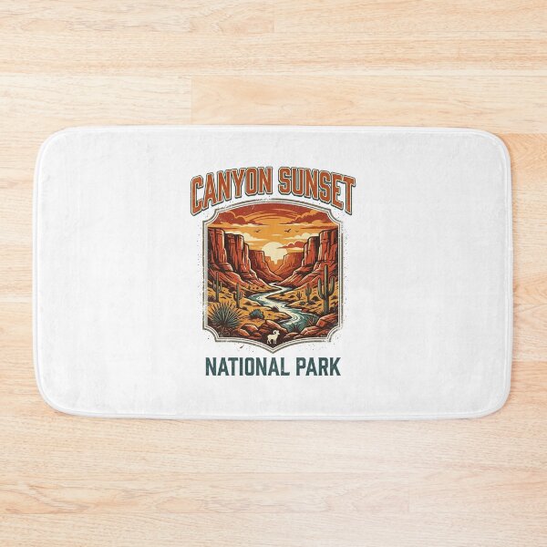 Item preview, Canyon Sunset National Park Retro Travel Vintage Landscape designed and sold by longngusuc.