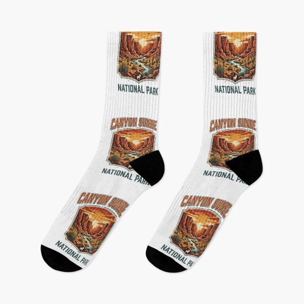 Item preview, Canyon Sunset National Park Retro Travel Vintage Landscape designed and sold by longngusuc.