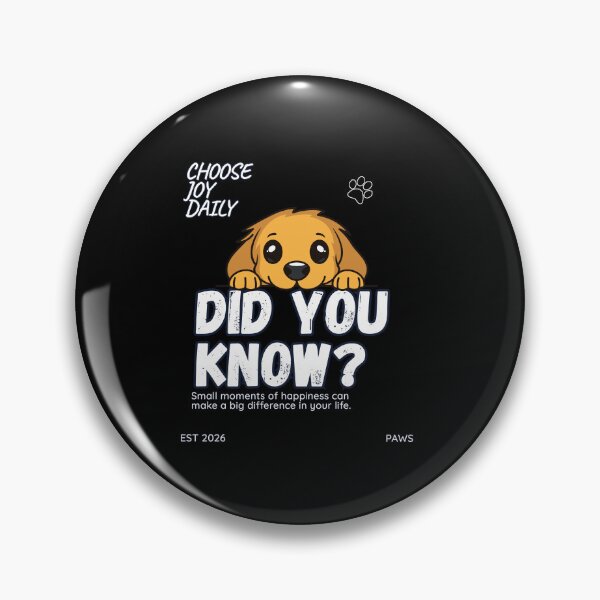 Item preview, Cute Golden Retriever Puppy Did You Know Positive Motivational Quote designed and sold by SoftAuraStudi0.