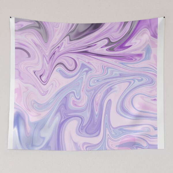 Item preview, Lavender Dreams Marble Abstract | Pastel Purple Fluid Art designed and sold by GemniShop.