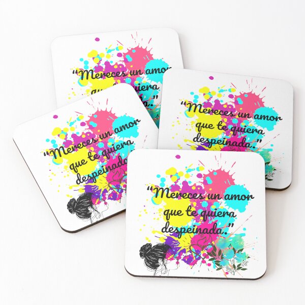 Item preview, Despeinada — Colorful Spanish Love Quote Art designed and sold by iconiqueart.