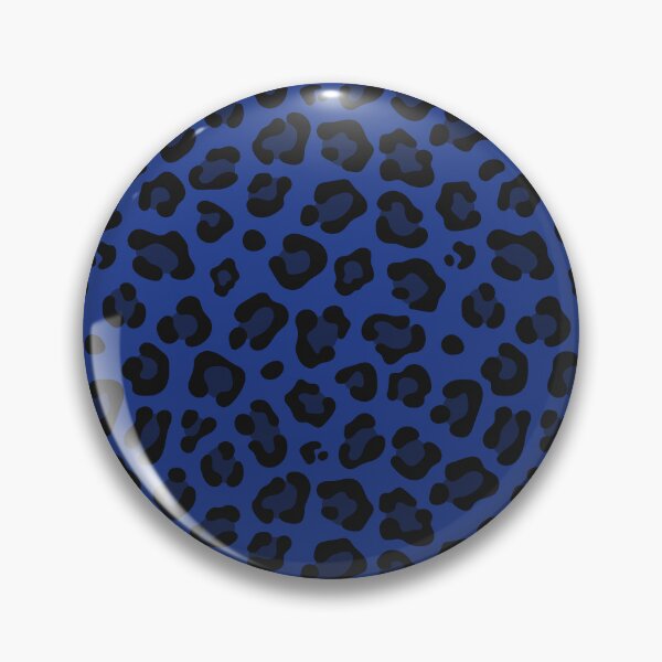 Item preview, Royal Blue and Black leopard print designed and sold by pattern-archive.