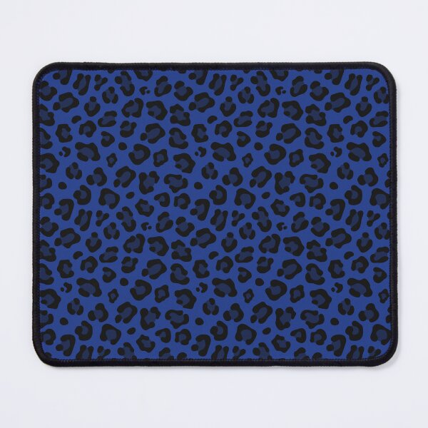 Item preview, Royal Blue and Black leopard print designed and sold by pattern-archive.