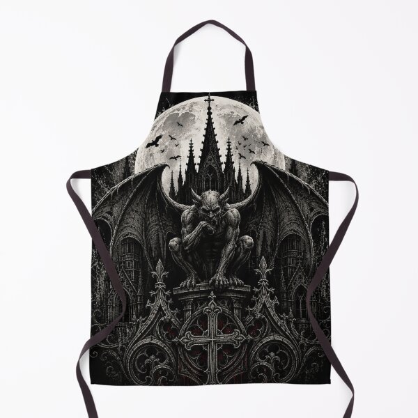 Item preview, Gothic Gargoyle Under Blood Moon designed and sold by Moon & Thorn.
