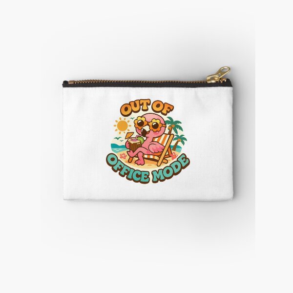 Aperçu de l'œuvre Mode hors bureau Autocollant flamant rose amusant pour la plage d'été créée et vendue par MIROUZ2000.
